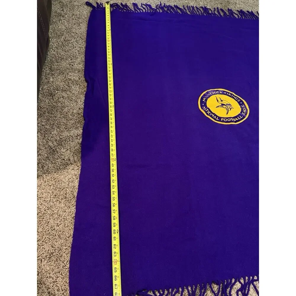 Vintage‎ Pendleton Minnesota Vikings Purple Wool Large Throw Blanket Logo Seal